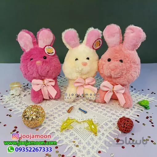 عروسک خرگوش پاپیون دار