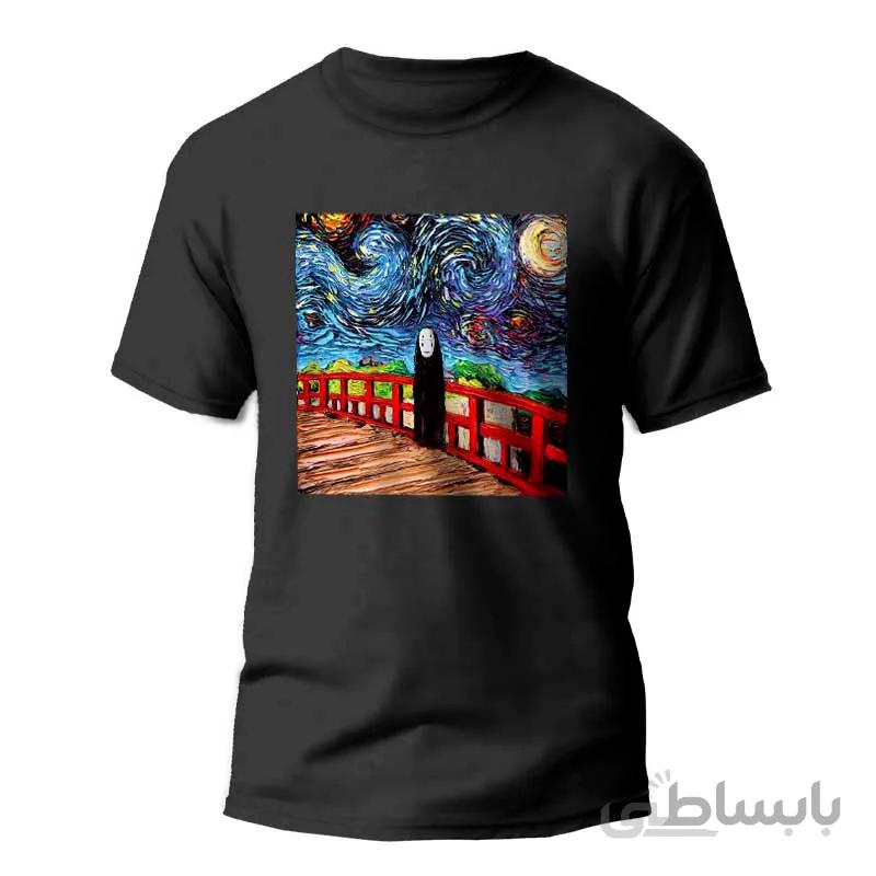 تیشرت طراحی انیمه spirit away