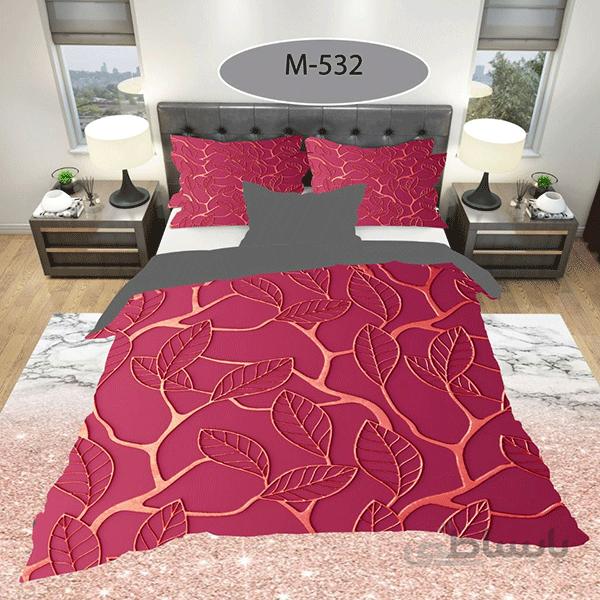 روتختی سه بعدی ساتن ابریشم ترک طرح مدرن - کد M 532