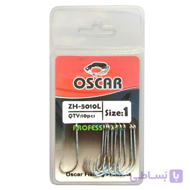قلاب ماهی گیری اسکار مدل ZH-5010L بسته 10 عددی سایز2 — تصویر 1