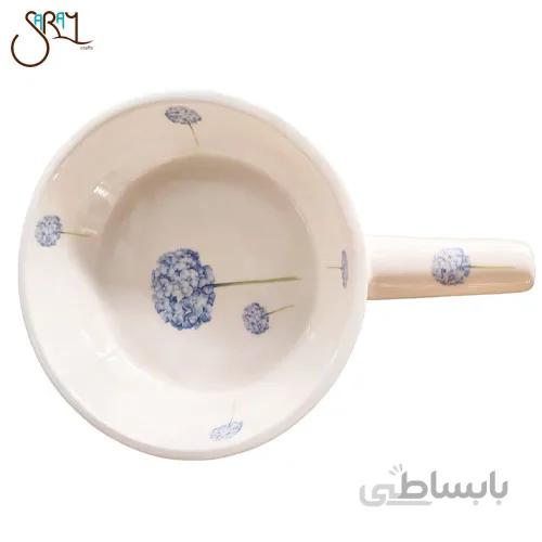 تابه پذیرایی سرامیکی تک نفره طرح قاصدک مدل 0631