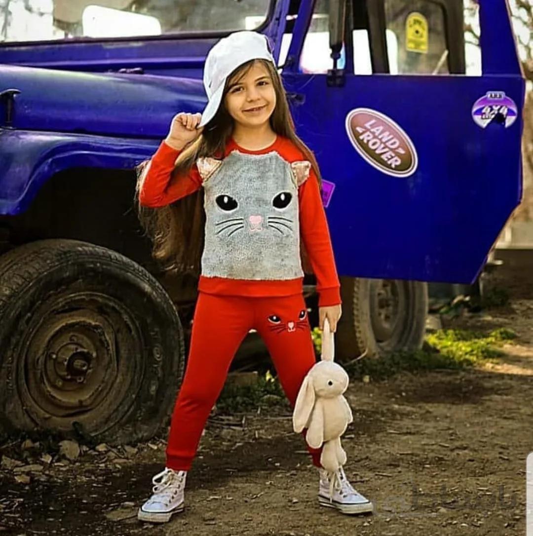 بلوزشلوارگربه دخترونه
