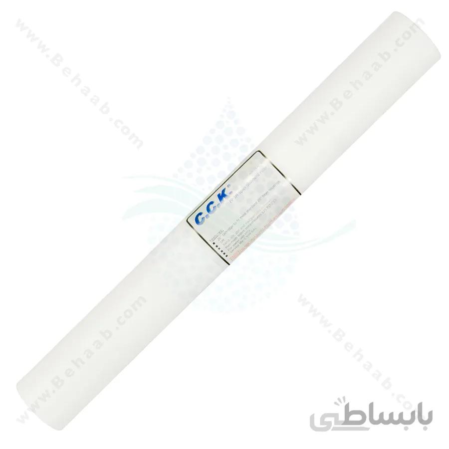 فیلتر الیافی 20 اینچ اسلیم سی سی کا 1 میکرون مدل SC-20-1 ا 20 Inch Slim 1 Micron Sediment Water Filter Replacement Cartridge CCK