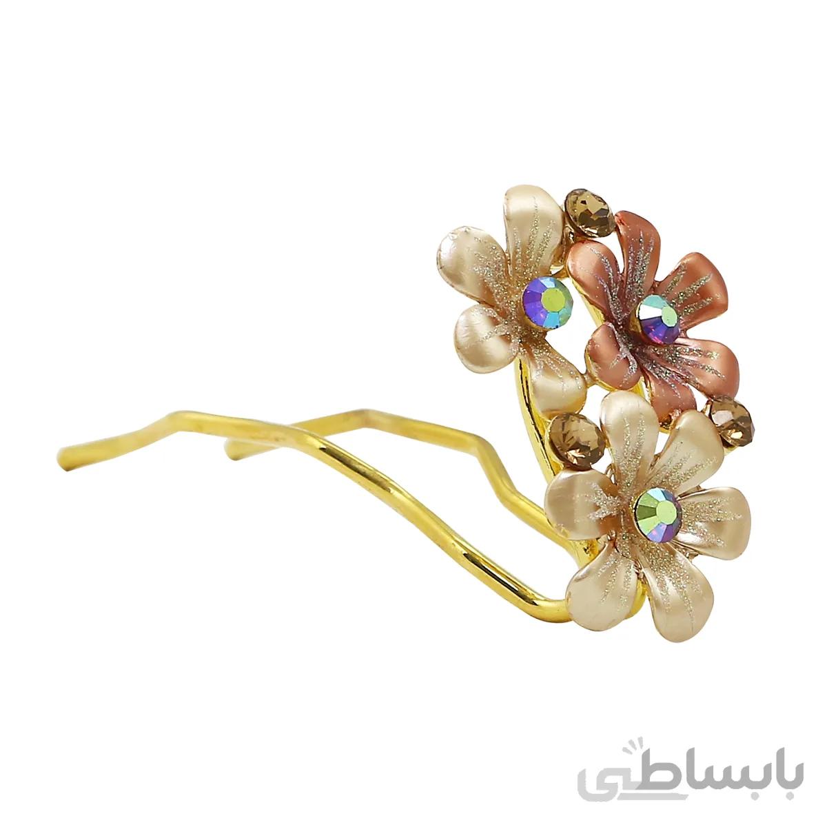 گیره مو زنانه مدل گل رز کد 4567