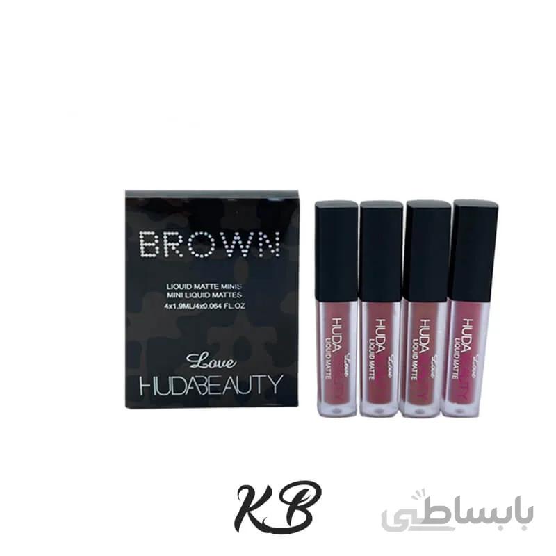 رژ 4تایی هدی بیوتی BRWON