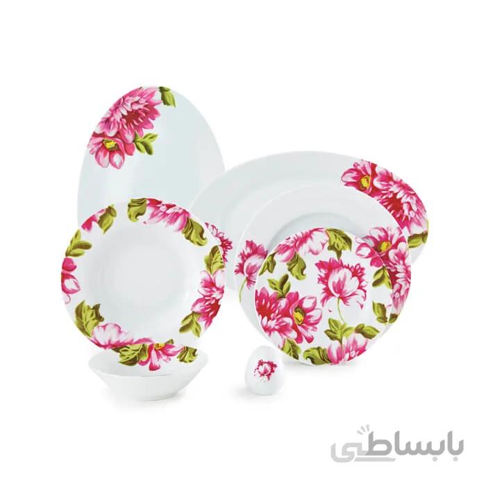 چینی زرین سرویس 6 نفره غذاخوری ایتالیا اف طرح لیلین