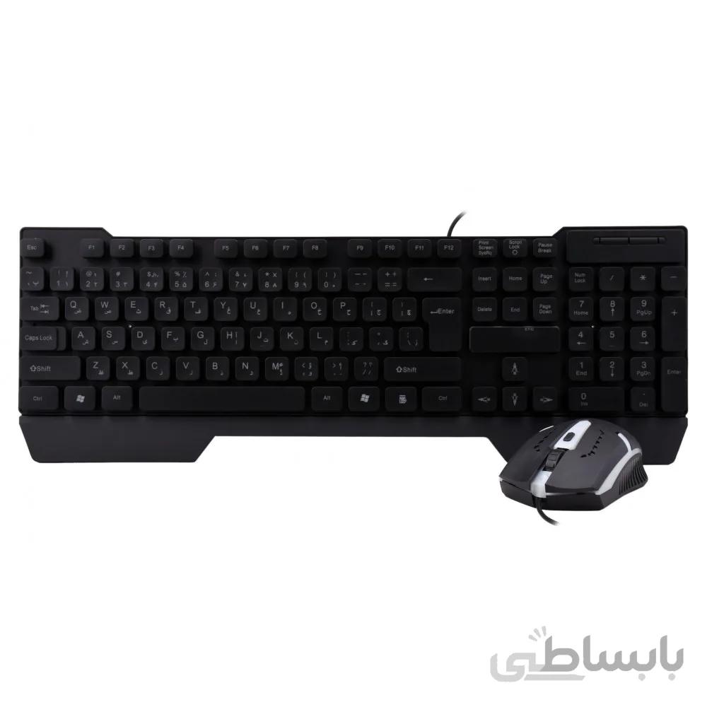 ماوس و کیبورد گیمینگ هویت مدل HAVIT hv-kb511cm ا Havit HV-KB511CM Black USB ضمانت 7 روزه بابلو(سلامت فیزیکی ،فنی،اصالت کالا) اتصال از طریق پورت USB دارای کیفیت ساخت بالا