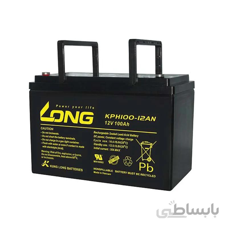 باتری 12 ولت 100 آمپرساعت Long
