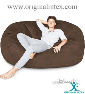 مبل شنی پارچه مازراتی 160*80 مدل استوانه