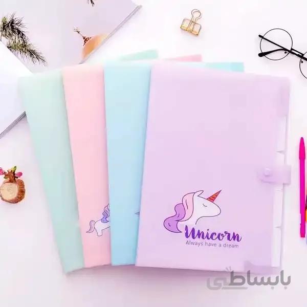پوشه کلاسری یونیکورن Folder Unicorn
