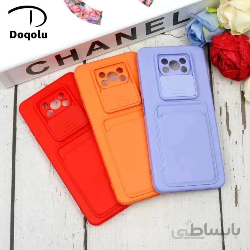 قاب سیلیکونی گوشی شیائومیXiaomi POCO X3 مدل جاکارتی دار محافظ لنزدار