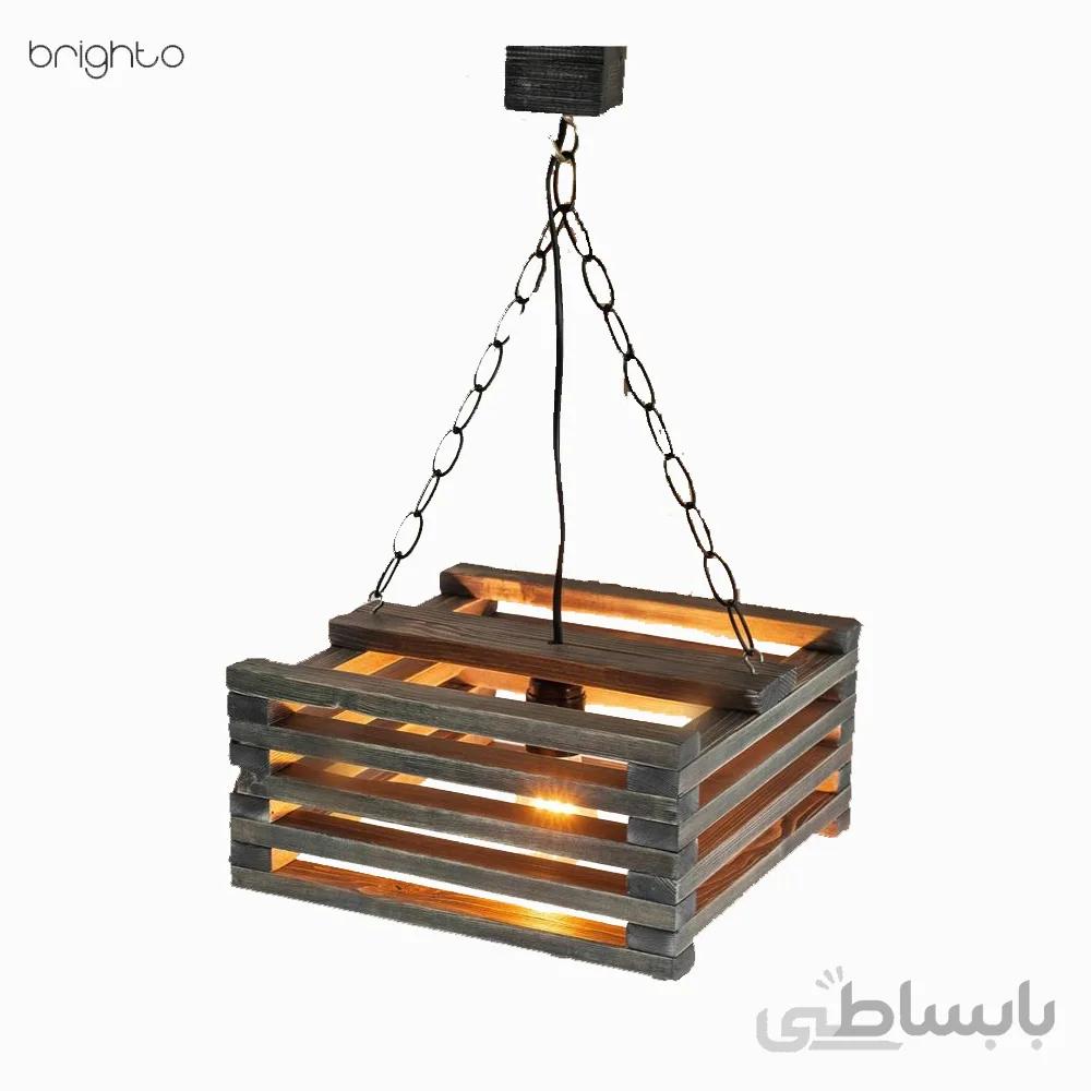 چراغ اویز چوبی M60