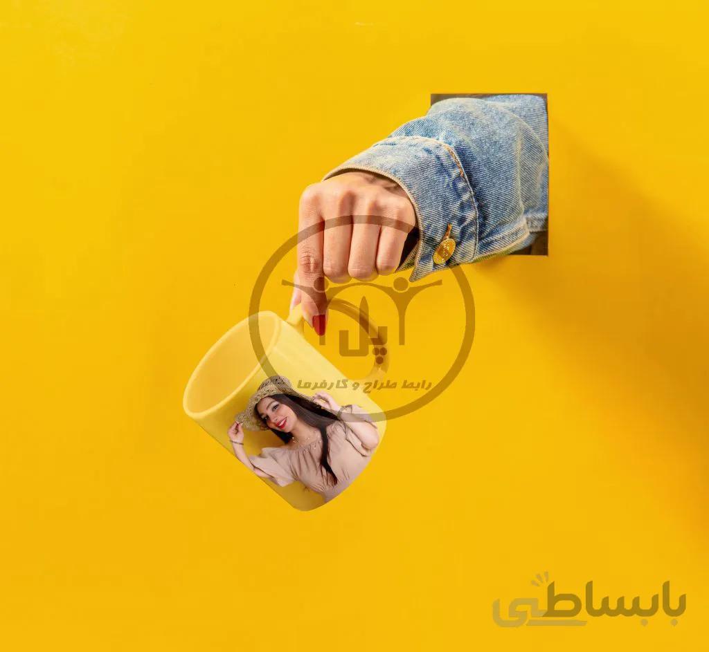 طراحی ماگ ( طراح: دنیا کاظمی)