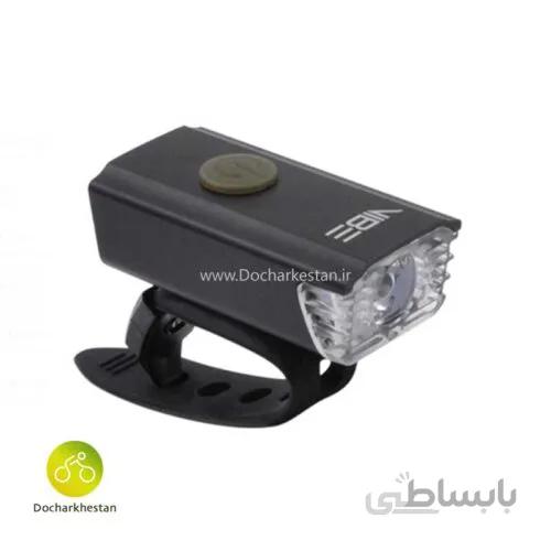 چراق جلو دوچرخه شارژی ۱۱۰ لومن وایب VIBE front bike light