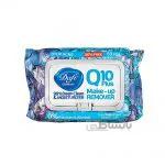 دستمال پاک کننده آرایش مدل Q10 PLUS دافی گلدار بنفش بسته 50 عددی