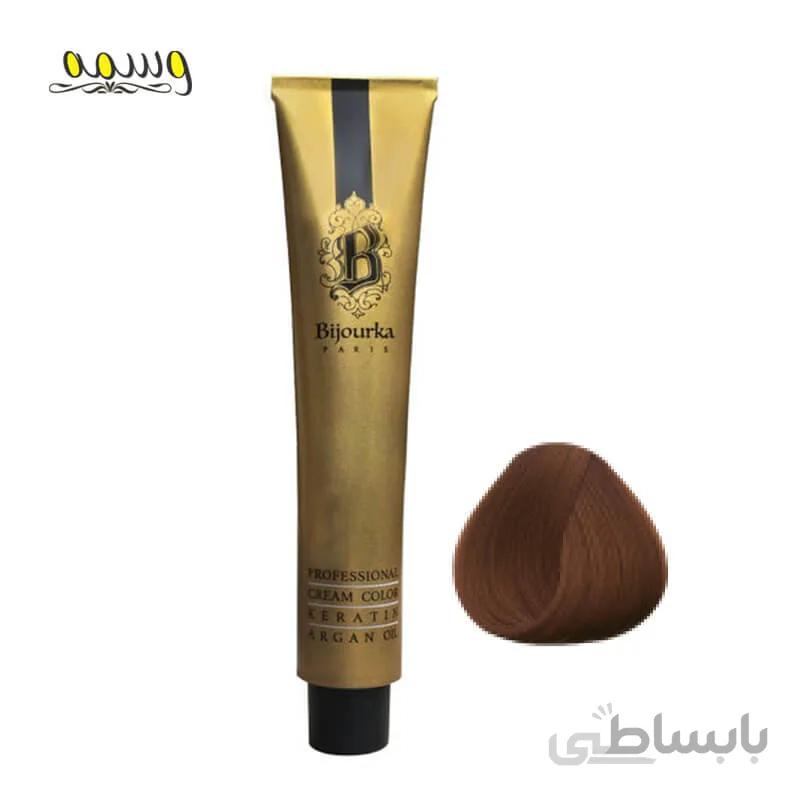 رنگ مو بیجورکا سری gold 24k قهوه ای کاکایویی روشن6.53 حجم 100 میل