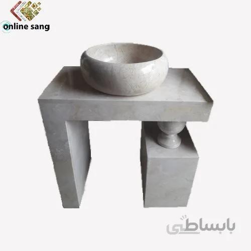 روشویی سنگی الی گوی دار نمین