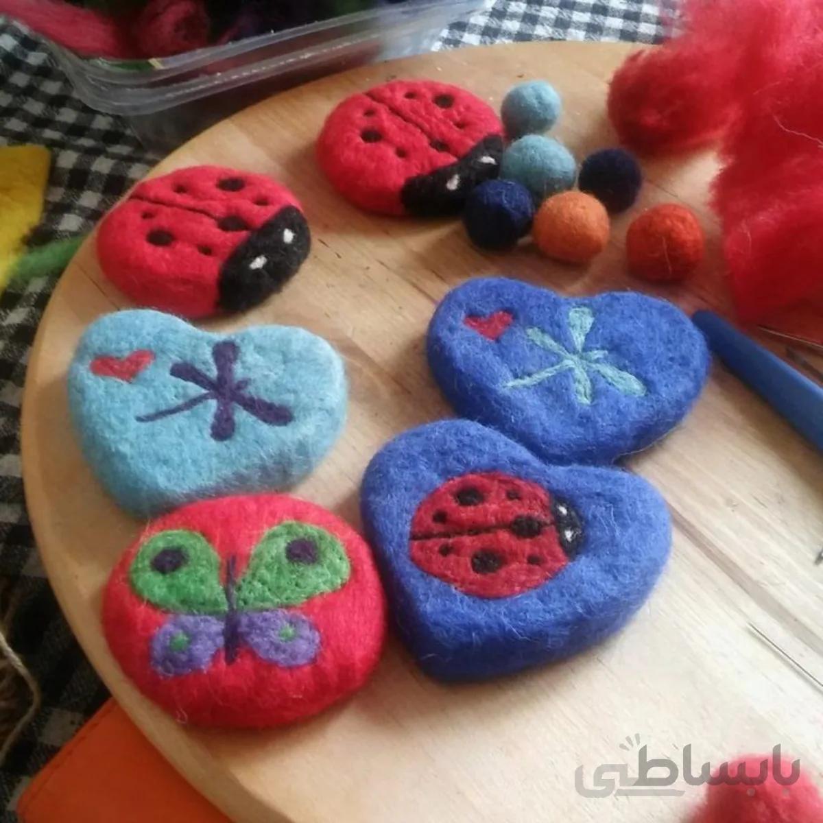 صابون دستساز گیاهی نمدی دایره ای