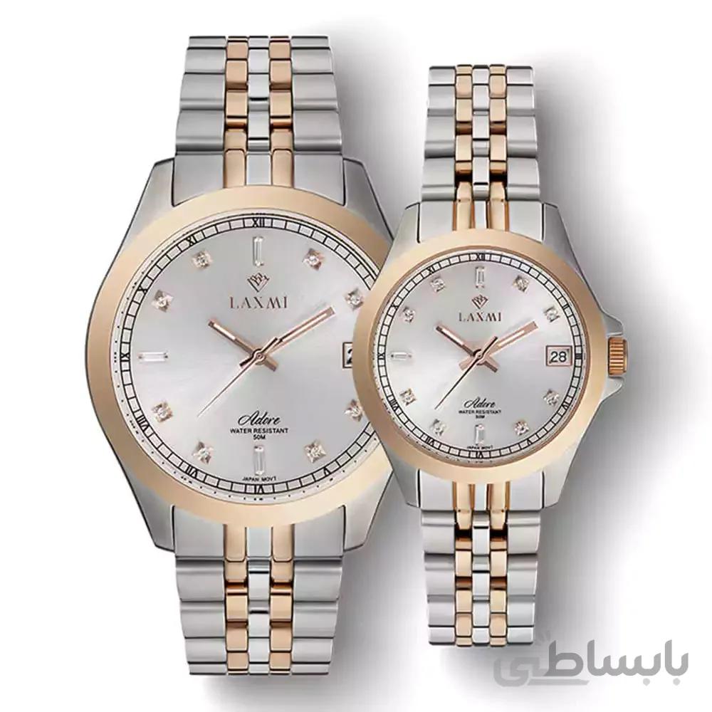 ساعت مچی ست مردانه و زنانه لاکسمیlaxmi 8506G-L-3 ا ساعت مچی ست مردانه و زنانه لاکسمیlaxmi 8506G-L-3