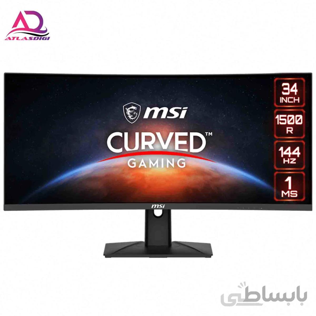 مانیتور گیمینگ 34 اینچ خمیده ام اس آی مدل MSI Optix MAG343CQR 34 inch 144Hz 1 ms