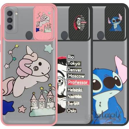 قاب طرحدار دخترانه و پسرانه مناسب برای گوشی Samsung Galaxy A11 مدل ماکرو شیلد محافظ لنزدار فانتزی