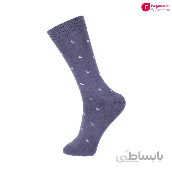 جوراب مردانه ساق بلند طرح TH کد R215348