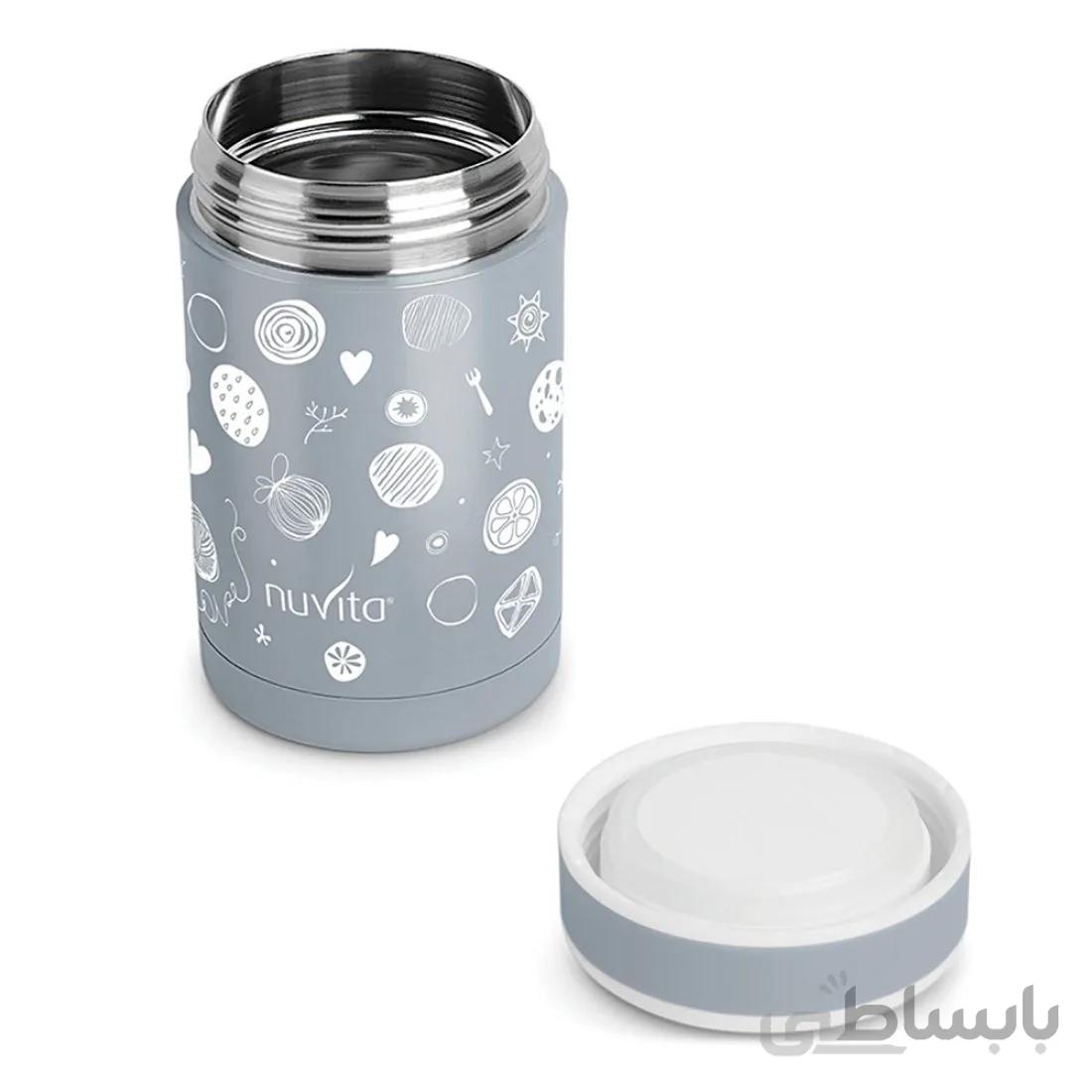 فلاسک غذا 500 میل طوسی نوویتا Nuvita
