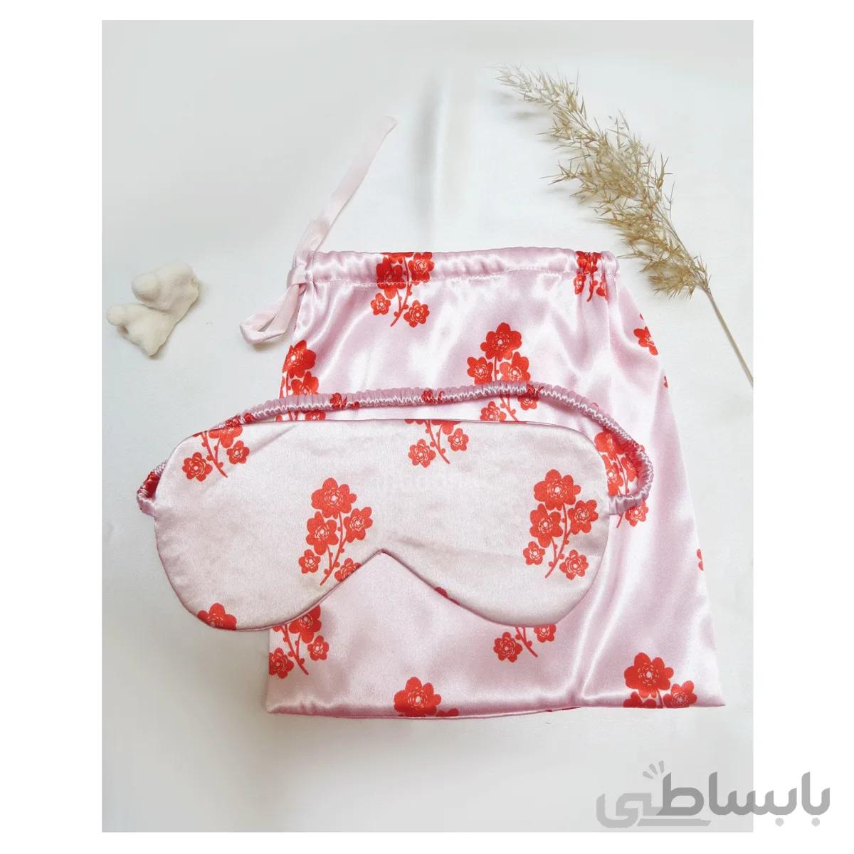چشم بند ساتن طرح گلسو
