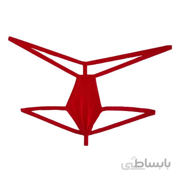 شورت قرمز فانتزی زنانه شیک لامبادا کد ZP36
