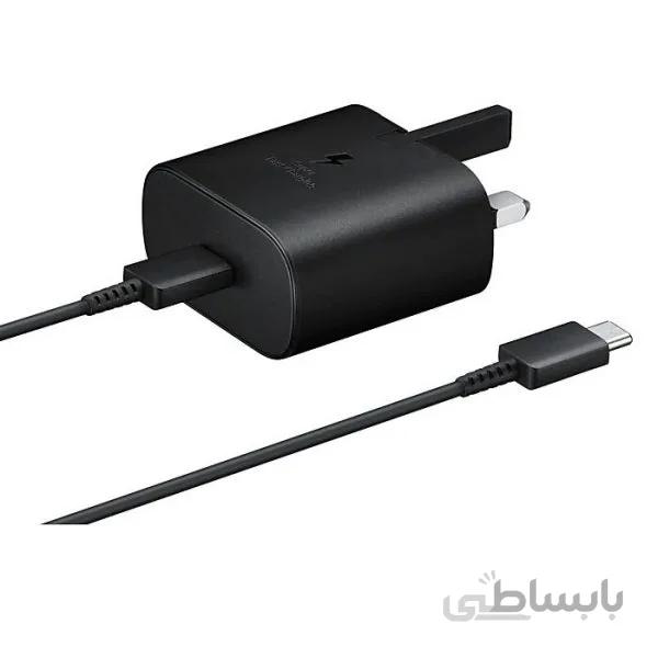 اداپتور با کابل شارژ USB-C سامسونگ با توان 25 وات(اصل)