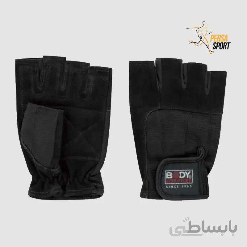 دستکش Spandex Leather Fitness Gloves V2