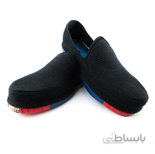 گیوه کلاش کردستان اصل زیره ضدآب برند شنیا رنگ مشکی ا giveh Kurdish shanya Plan Hewraman Black color