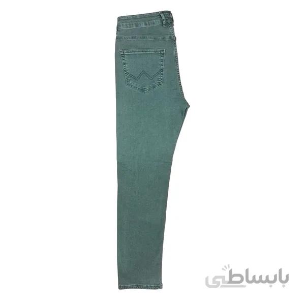 شلوار لی رنگلر رنگ سبز