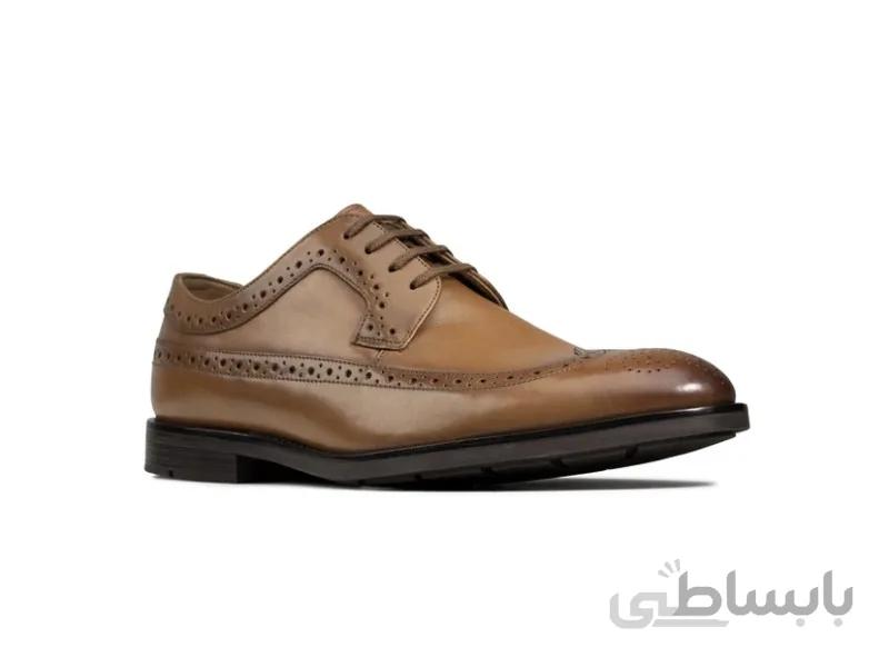 کفش مردانه کلارکس مدل RONNIE LIMIT-TAN LEATHER