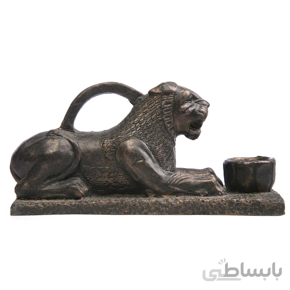 جاشمعی تندیس و پیکره شهریار مدل شیر خوابیده کد MO2100