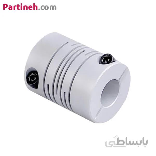 کوپلینگ آلومینیومی شیاردار مدل JT20C با قطر خارجی 20 میلیمتر و قابلیت سوراخکاری تا 10 میلیمتر برند OBC ا Grooved Aluminium coupling JT20C Exterior diameter 20mm