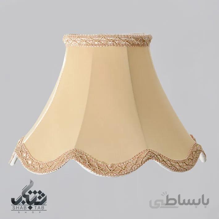 شید آباژور مدل دالبر سایز 26 بژ -سرپیچ E27