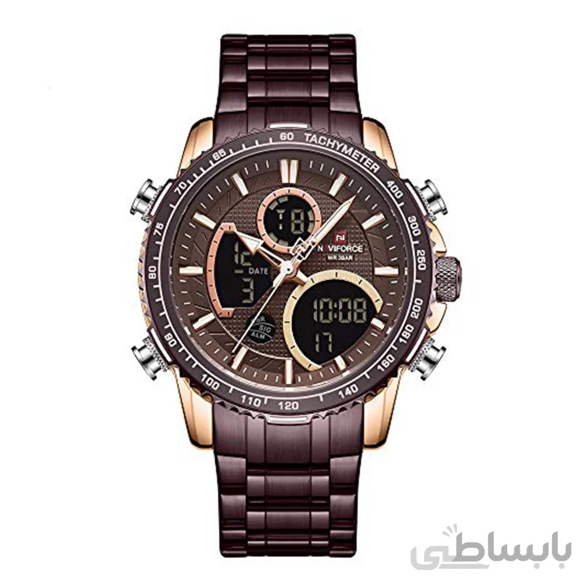 ساعت نیوی فورس مردانه قهوه ای مدل 9182 Naviforce