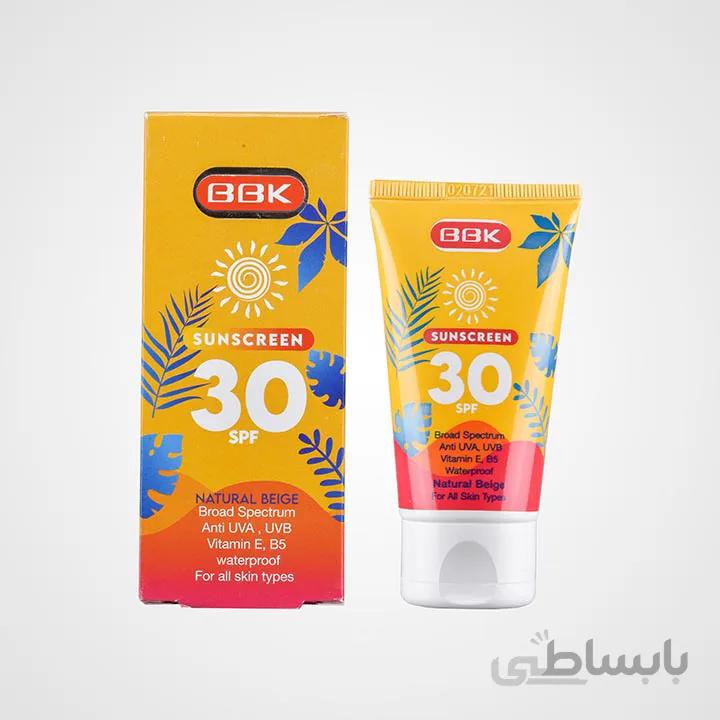 کرم ضدآفتاب ببک مدل spf30