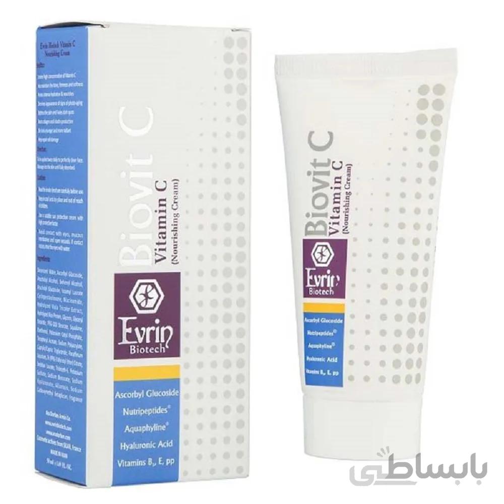كرم جوانسازی و آبرسان پوست 50 میلی لیتر اورین بیوتك ا Evrin Biotech Anti Aging Cream
