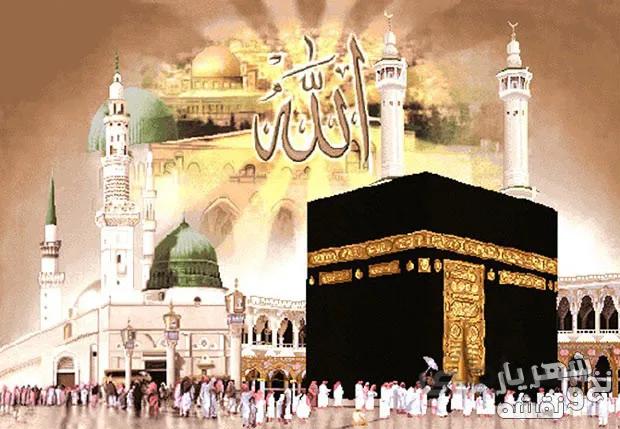 نخ و نقشه تابلو فرش طرح کعبه و مدینه - 108