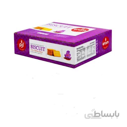 بیسکوییت جعبه پذیرایی 800 گرم زعفران ارم کارتن 6 عددی
