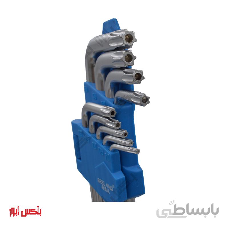آچار آلن کارتی ستاره ای 9 عددی سیلند
