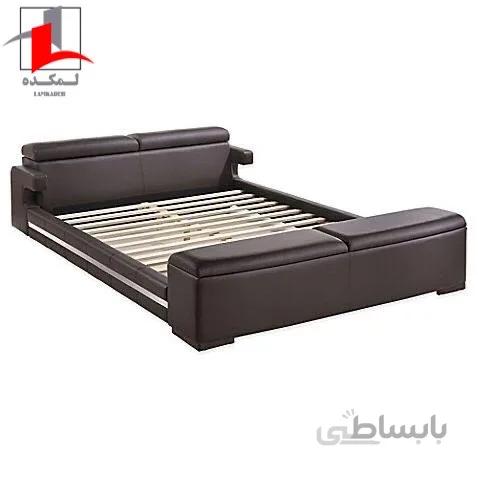 تخت خواب دو نفره لمکده مدل اکابه