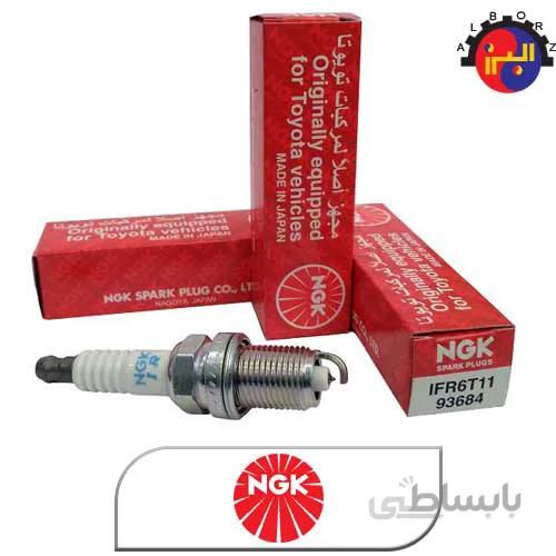 شمع سوزنی ایریدیوم لیزری پایه کوتاه NGK ژاپن 93684 IFR6T-11 ا IFR6T-11