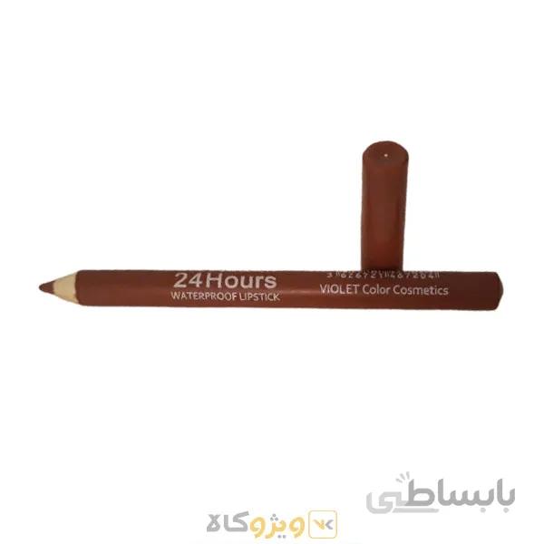 رژ لب مدادی 24 ساعته ویولت قهوه ای کم رنگ