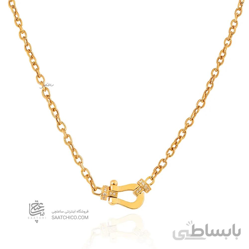 گردنبند طلا طرح فرد کد CN502