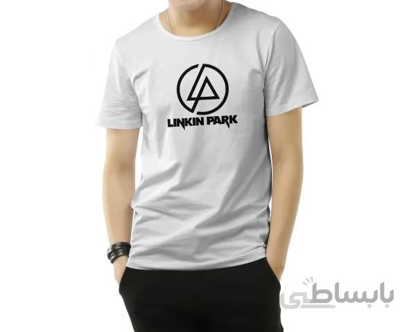 تیشرت سفید طرح Linkin park