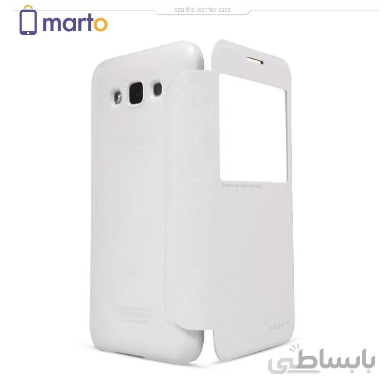 کیف نیلکین سری اسپارکل NEW LEATHER مناسب برای گوشی سامسونگ E5 2015 ا Nillkin Sparkle Series New Leather case for Samsung Galaxy E5 (E500)