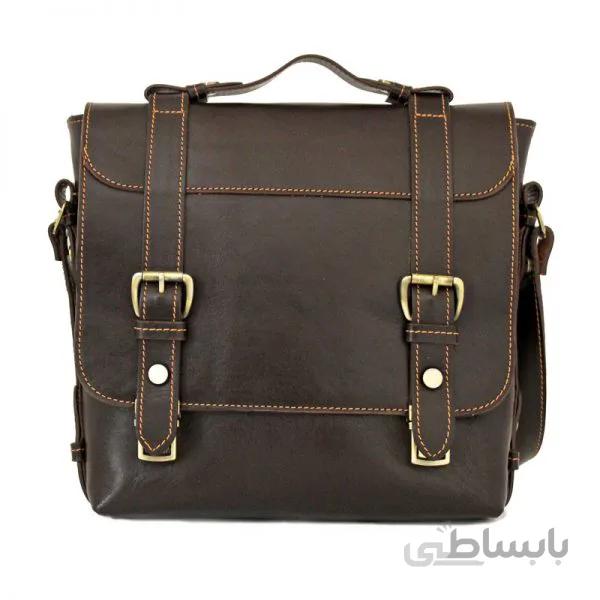 کیف دوشی دو قفل چرمی PB711
